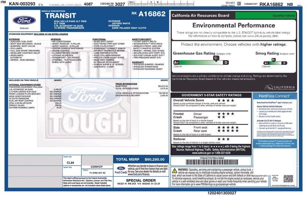 2024 Ford Transit Passenger Wagon XLT