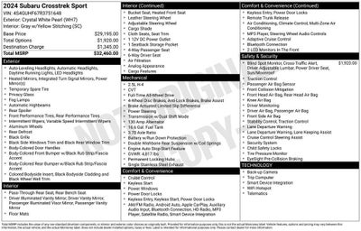 2024 Subaru Crosstrek Sport