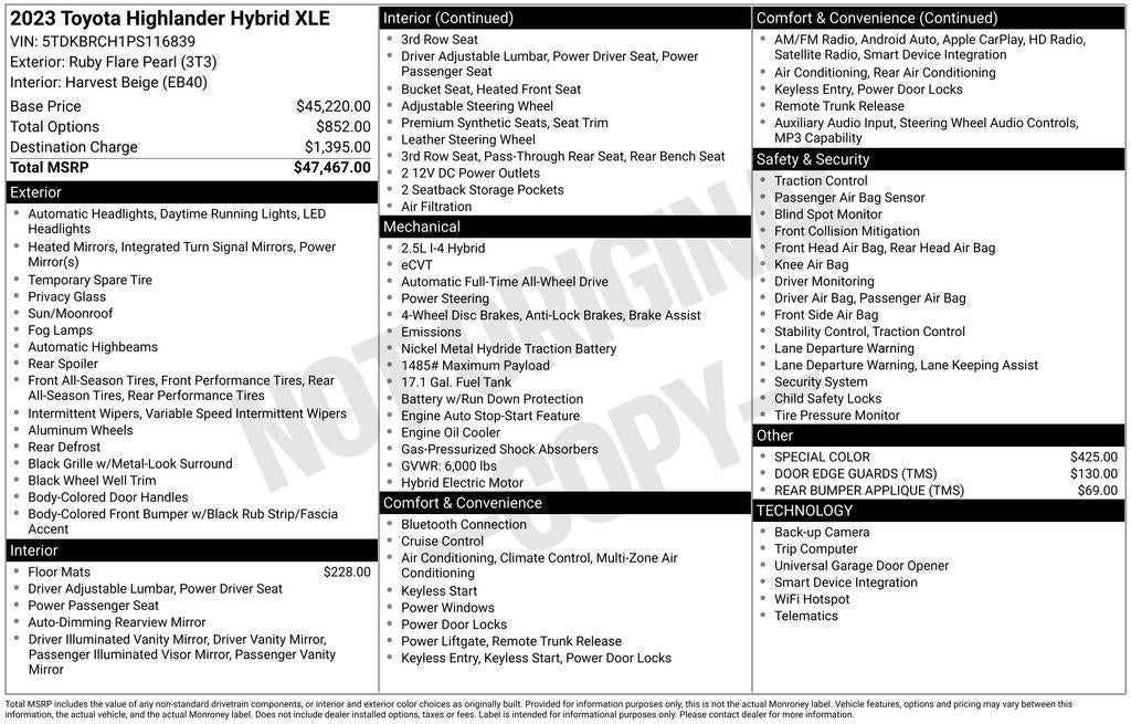 2023 Toyota Highlander XLE