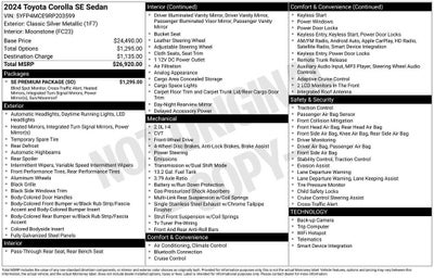 2024 Toyota Corolla SE