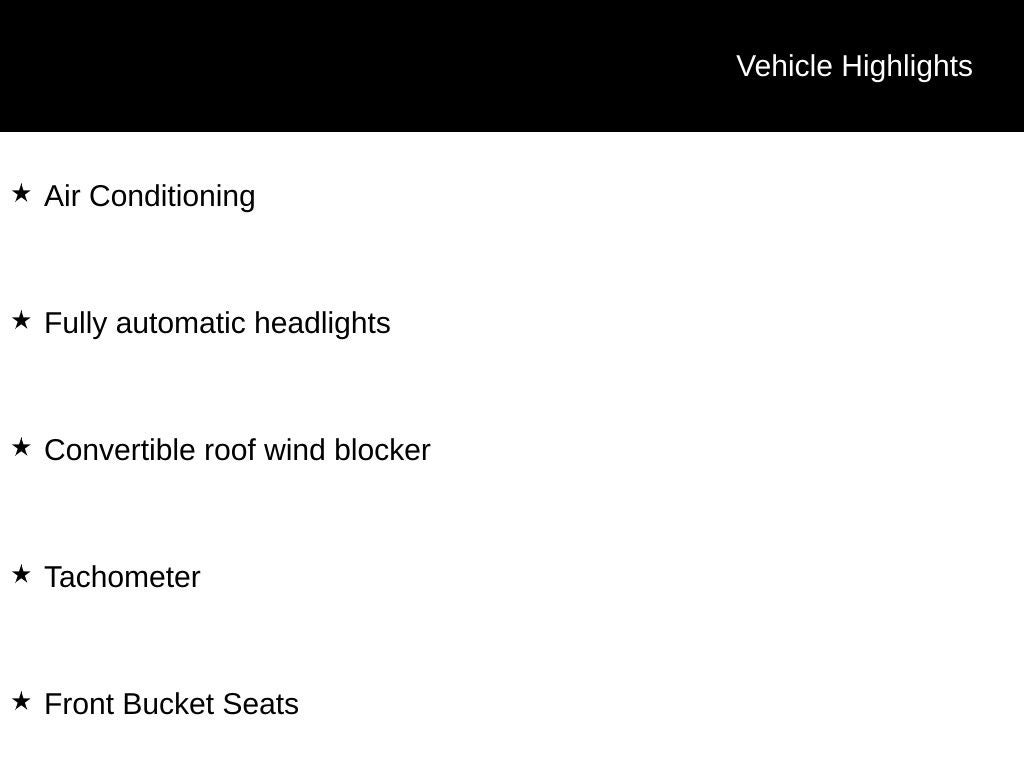 2000 Toyota MR2 Spyder Base
