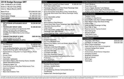 2018 Dodge Durango SRT