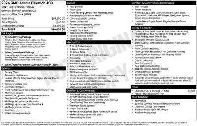 2024 GMC Acadia AWD Elevation