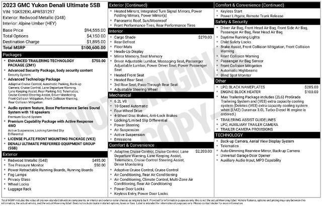 2023 GMC Yukon Denali Ultimate