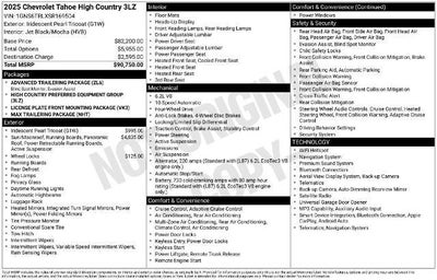 2025 Chevrolet Tahoe High Country