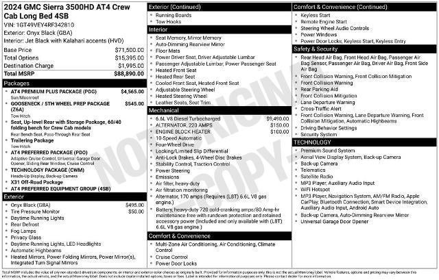 2024 GMC Sierra 3500 HD AT4