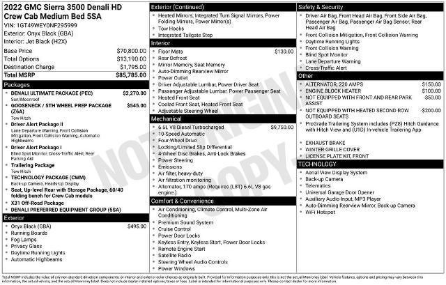 2022 GMC Sierra 3500 HD Denali