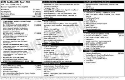 2020 Cadillac XT4 AWD Sport