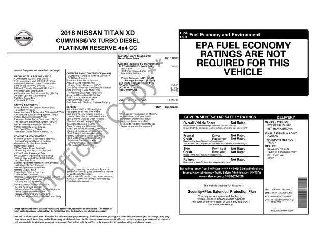 2018 Nissan Titan XD Platinum Reserve