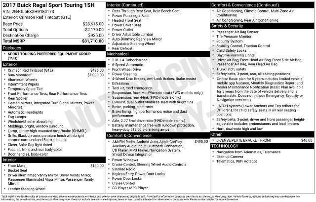 2017 Buick Regal Sport Touring