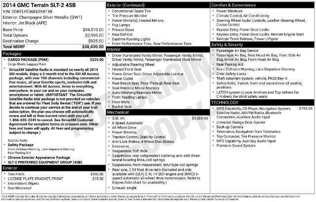 2014 GMC Terrain SLT