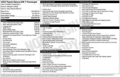 2022 Toyota Sienna XSE