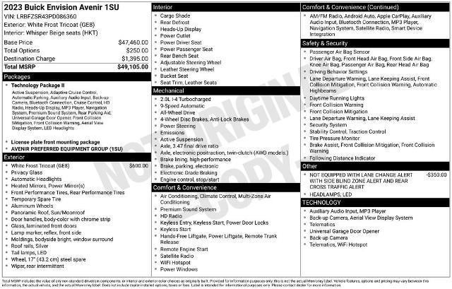 2023 Buick Envision Avenir