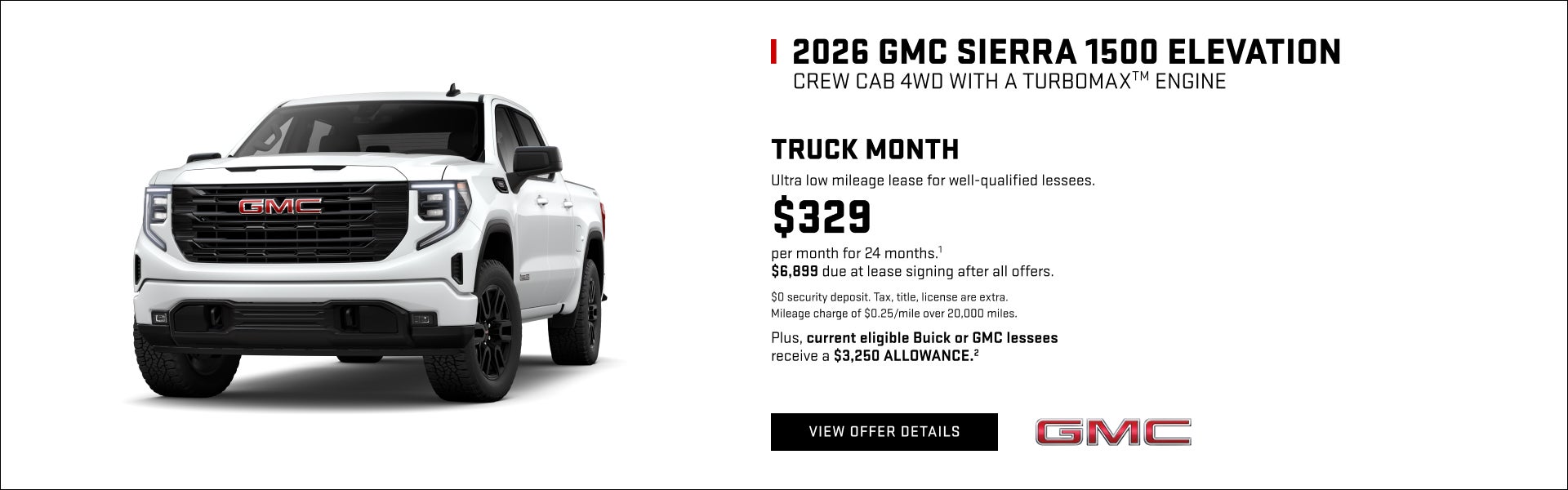 TRUCK MONTH

Ultra low mileage lease for well-qualified lessees.

$329 per month for 24 months.1 ...